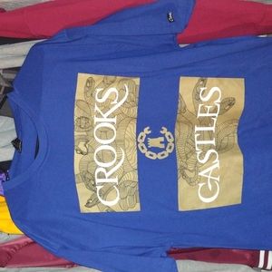 New Crooks & Castle blue shirt XL